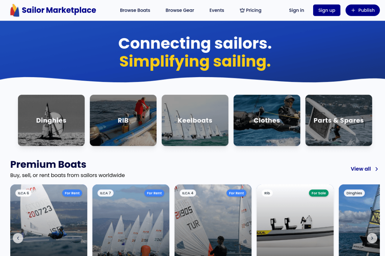 Sailor Marketplace preview